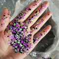 pó de glitter de tamanho misto para cosméticos